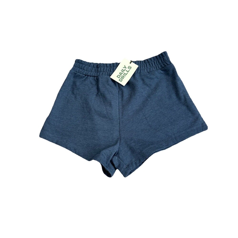 Daily Drills Fleece Super Shorts in Denim Brand New M/L